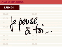 calandrier de la semaine